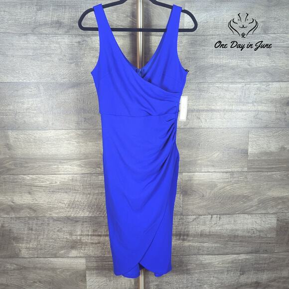 Premier Amour Cross Front Sleeveless Dress Size 6 - Picture 1 of 7